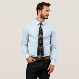 Gravata Modern Majesty - negro carbón, gris, oro