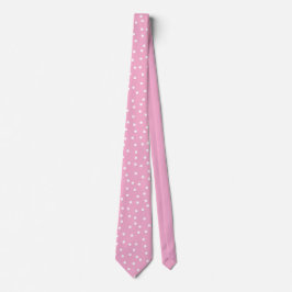 Gravata modern Pink White Polka Dots Groom Gift  