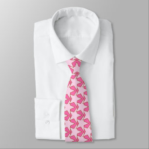 Gravata Modern Star Geometric - leve e rosa profundo