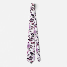 Gravata Modern Trendy Lilac Modern Pretty Floral Pattern