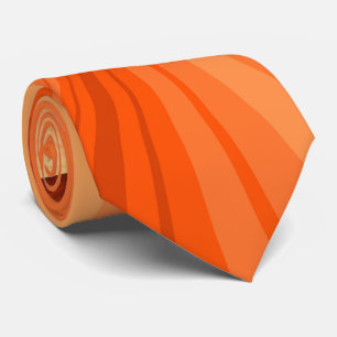Gravata Moderno Abstrato Laranja Vermelho Baunilha Gráfico