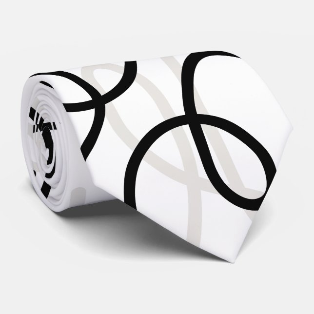 Gravata Moderno do século Médio turma abstrato elegante MO (Rolled)