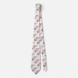 Gravata Moderno Tipografia Feliz Padrão de Ação de Graças