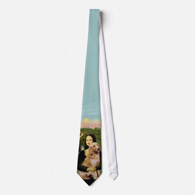 Gravata Mona Lisa - Retriever Dourado (Frente)