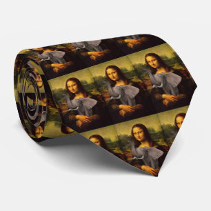 Gravata Mona Lisa Suporta Elefantes