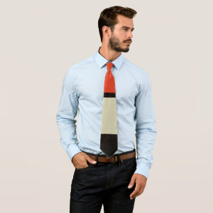 Gravata Mondrian Composition Modern Abstrato Pintura