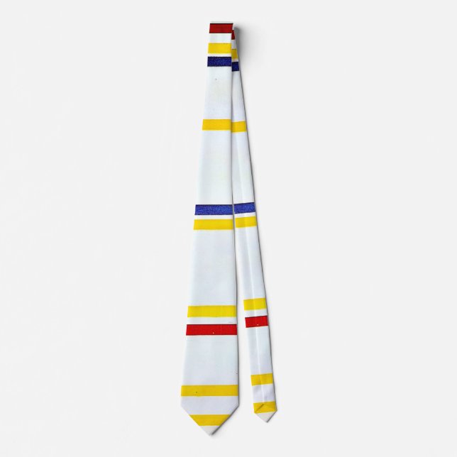 Gravata Mondrian - Nova York I, arte abstrata (Frente)