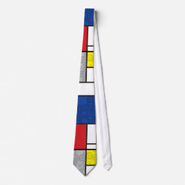 Gravata Mondrian Retro Circles Minimalist De Stijl Mod Art