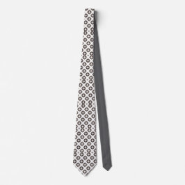 Gravata Monocromática com Estampa de Diamante