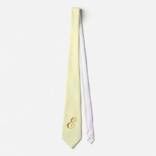 Gravata Monograma Amarelo Tie