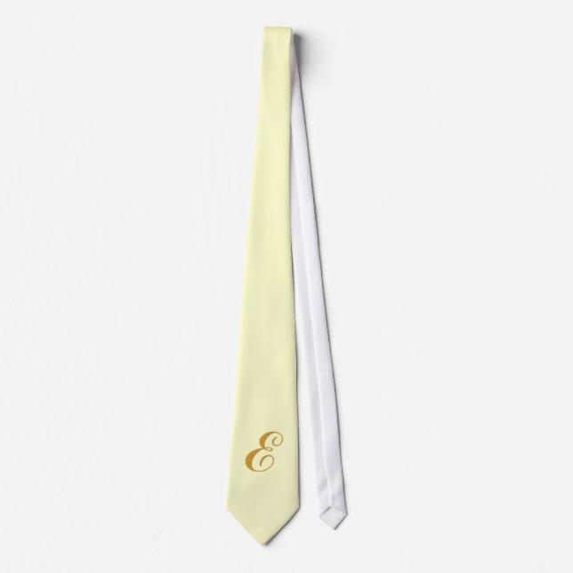 Gravata Monograma Amarelo Tie (Frente)
