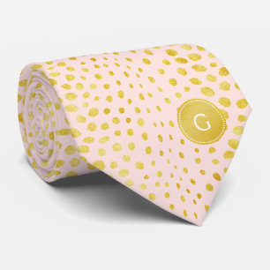 Gravata Monograma chic com estampa de leopardo e brilho do