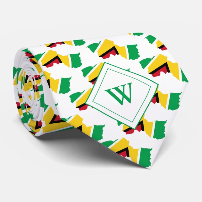 Gravata Monograma da Escritura Cristã GUYANA (Rolled)