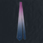Gravata Monograma do céu azul e roxo<br><div class="desc">O azul escuro e o céu azul roxo mutado é uma gravata perfeita para uma noite fora. Monograma opcional personalizado.</div>