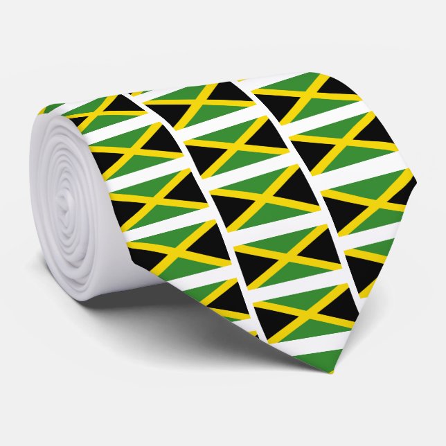 Gravata Monograma do SING JAMAICA Personalizado (Rolled)