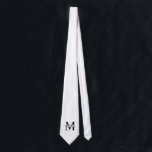 Gravata Monograma e Nome Personalizados<br><div class="desc">Presentes personalizados de Monograma e Nome,  com monograma personalizado e nome no estilo de fonte clássico de serif.

Perfeito como presentes de dia de os pais para pai,  presentes para avô,  marido,  noivo,  melhor homem,  padrinhos de casamento e muito mais.</div>