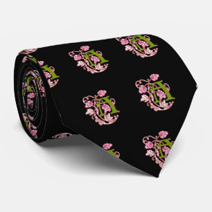 Gravata Monograma floral Art Nouveau A
