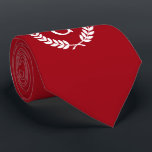 Gravata Monograma inicial de Laurel White Laurel Wreath Re<br><div class="desc">Vermelho e Trigo Branco Laurel Wreath Monograma inicial Um fundo sólido na moda com uma área enquadrada para seu monograma, nome ou outro texto. Você também pode alterar a fonte do texto, ajustar o tamanho e a cor da fonte, mover o texto, adicionar campos de texto adicionais etc. Se você...</div>