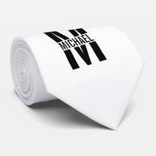 Gravata Monograma Personalizado e Coletor de Pescoço