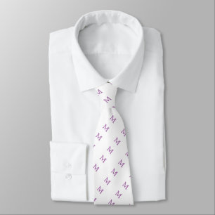 Gravata Monograma Personalizado Lilac