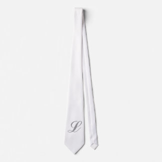 Gravata Monograma White Tie