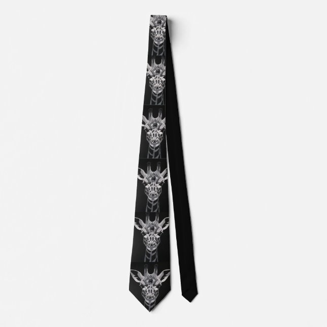 Gravata Monotone Giraffe tie design (Frente)
