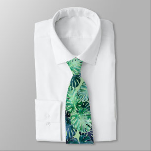 Gravata Monstera Tropical Deixa o pescoço