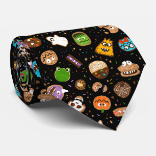 Gravata Monstro do Halloween Cookie Enfrenta assinatura di