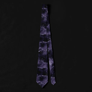 Gravata Moody Purple Agate   Tonelada violeta de luxo