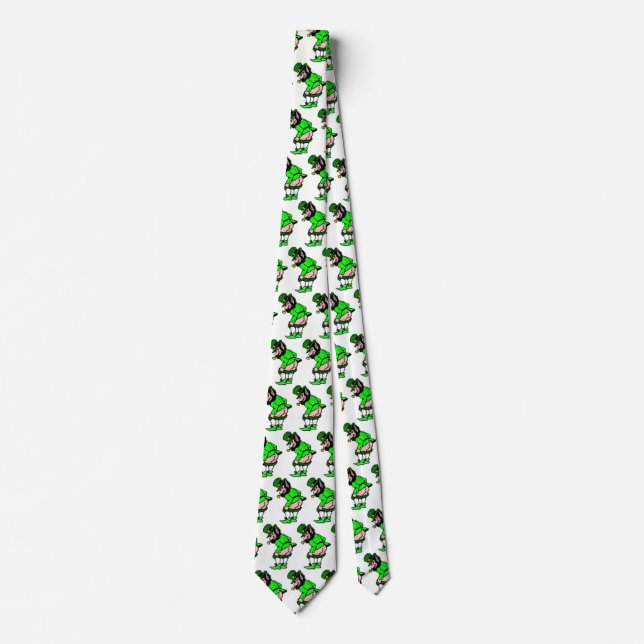 Gravata Mooning Leprechaun Tie (Frente)