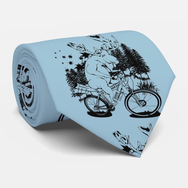 Gravata Moose numa bicicleta de moto (Rolled)