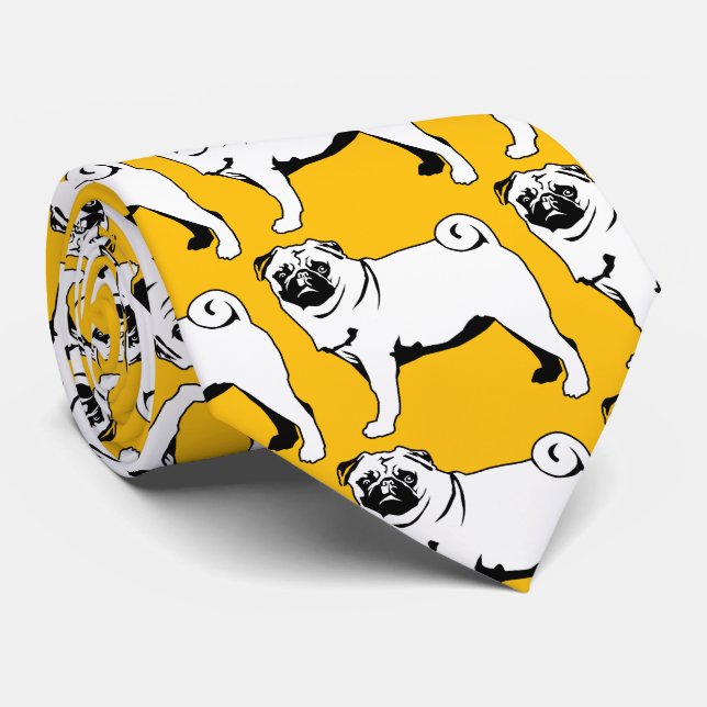 Gravata Mops Pug (Rolled)