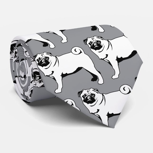 Gravata Mops Pug (Rolled)