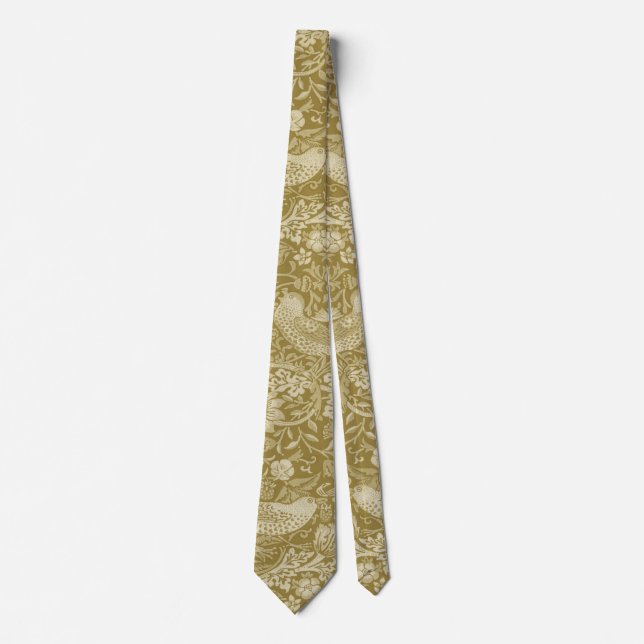 Gravata Morango Ladrão Dourado, William Morris (Frente)