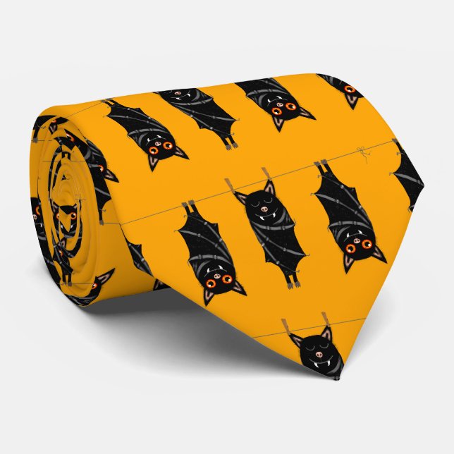 Gravata morcegos dormentes (Rolled)