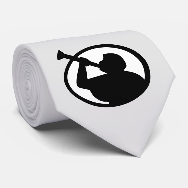 Gravata Mormon Angel Mormoni (Símbolo do Mormonismo) (Rolled)