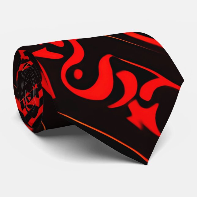 Gravata Morte corta vermelhos Floral Suave Canto liso Padr (Rolled)