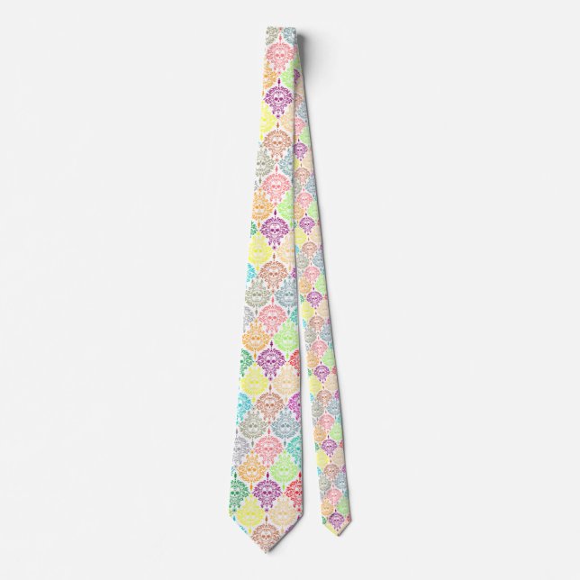Gravata Morto Damask - Chic Sugar Skull Tie (Frente)