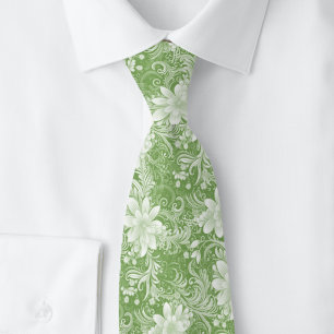 Gravata Moss Floral Batik