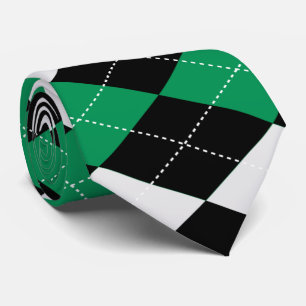 Gravata Moss Green ARGYLE NECK TIE