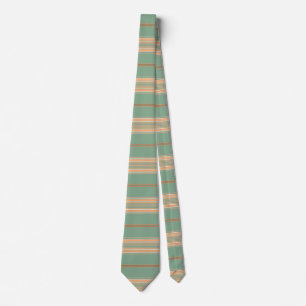 Gravata Moss Green e White Stripe Tie