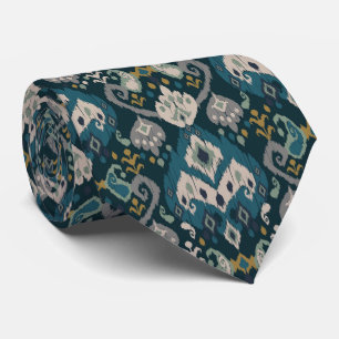 Gravata Motivos Africano boho paisley padrão Floral Ikat