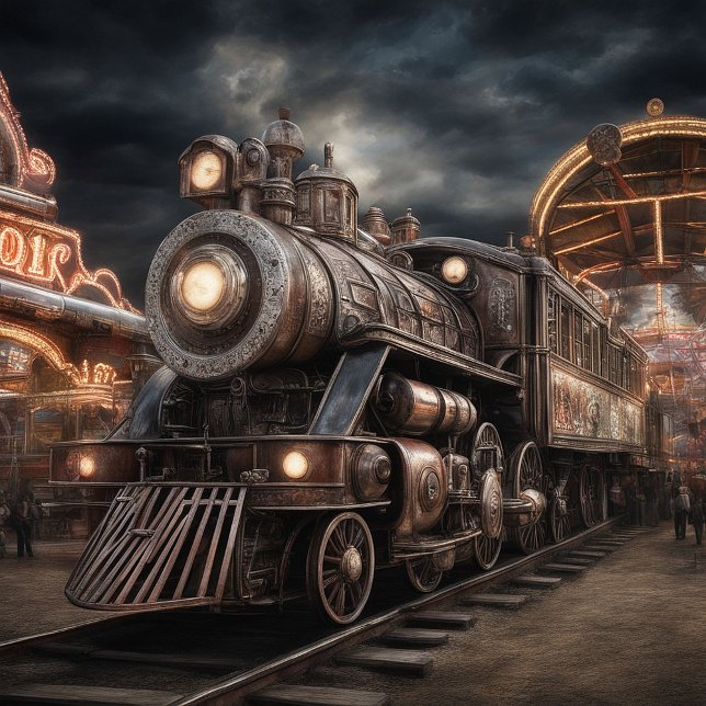 Gravata Motor a vapor de locomotiva dos comboios (Criador carregado)