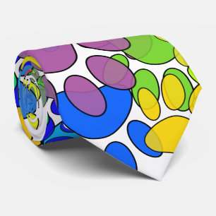 Gravata Muitas Impressões De Pata De Cães Por Toda Parte