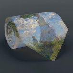 Gravata Mulher com parasol Claude Monet<br><div class="desc">Mulher com um parasol - a senhora Monet e seu filho por Claude Monet, óleo nas canvas 1875, é uma pintura de uma mulher em um vestido branco que guardara um guarda-chuva sobre sua cabeça em cima da parte superior de um monte coberto na grama e nos wildflowers, backlit contra...</div>