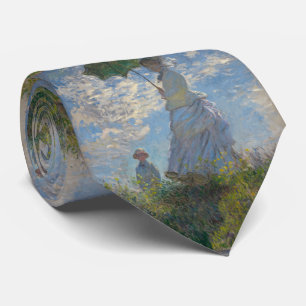 Gravata Mulher com parasol Claude Monet