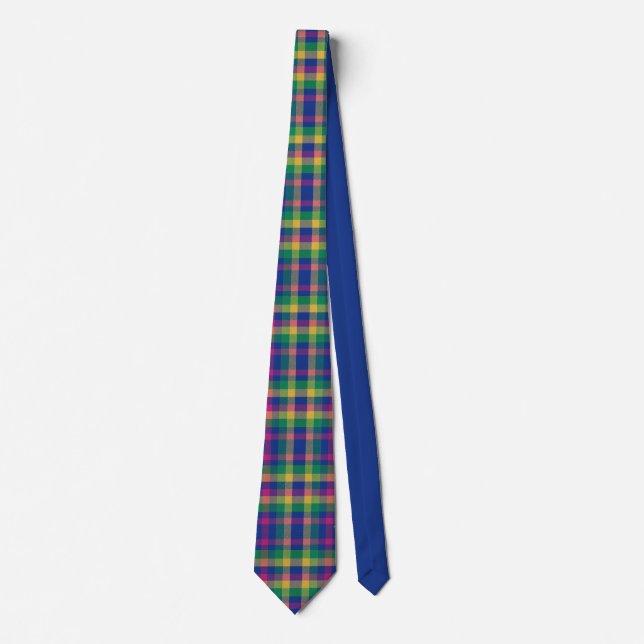 Gravata Multicolor tartan (Frente)