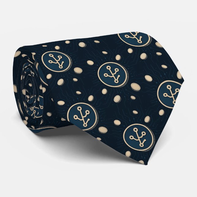 Gravata Mundo Cripto (Rolled)