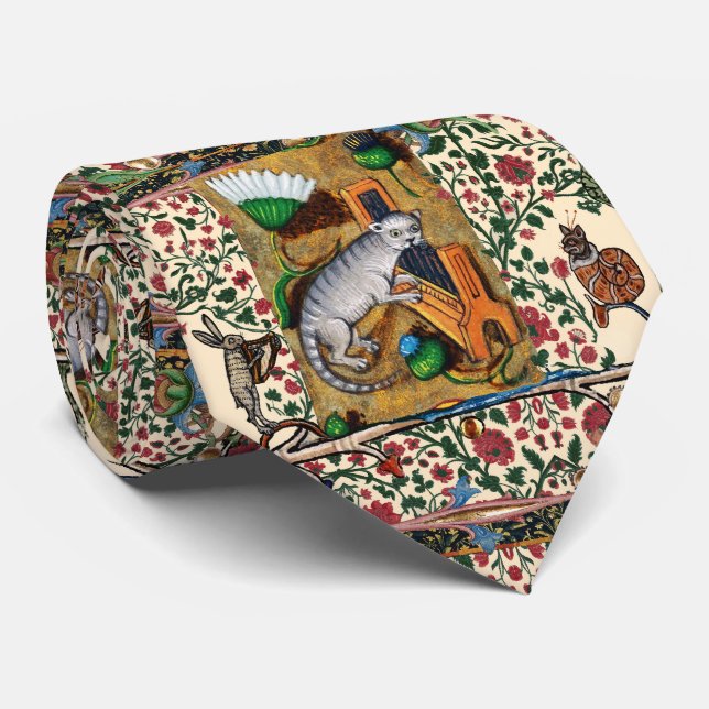 GRAVATA MÚSICA BESTIÁRIA MEDIEVAL ESTRANHA,ÓRGÃO DE JOGO C (Rolled)