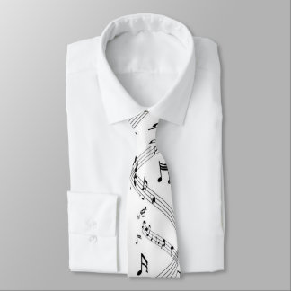 Gravata Musical Instrument Notes - Men's Custom Necktie